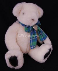 Gund Victoria's Secret WHITE TEDDY BEAR Plush Vintage 1992